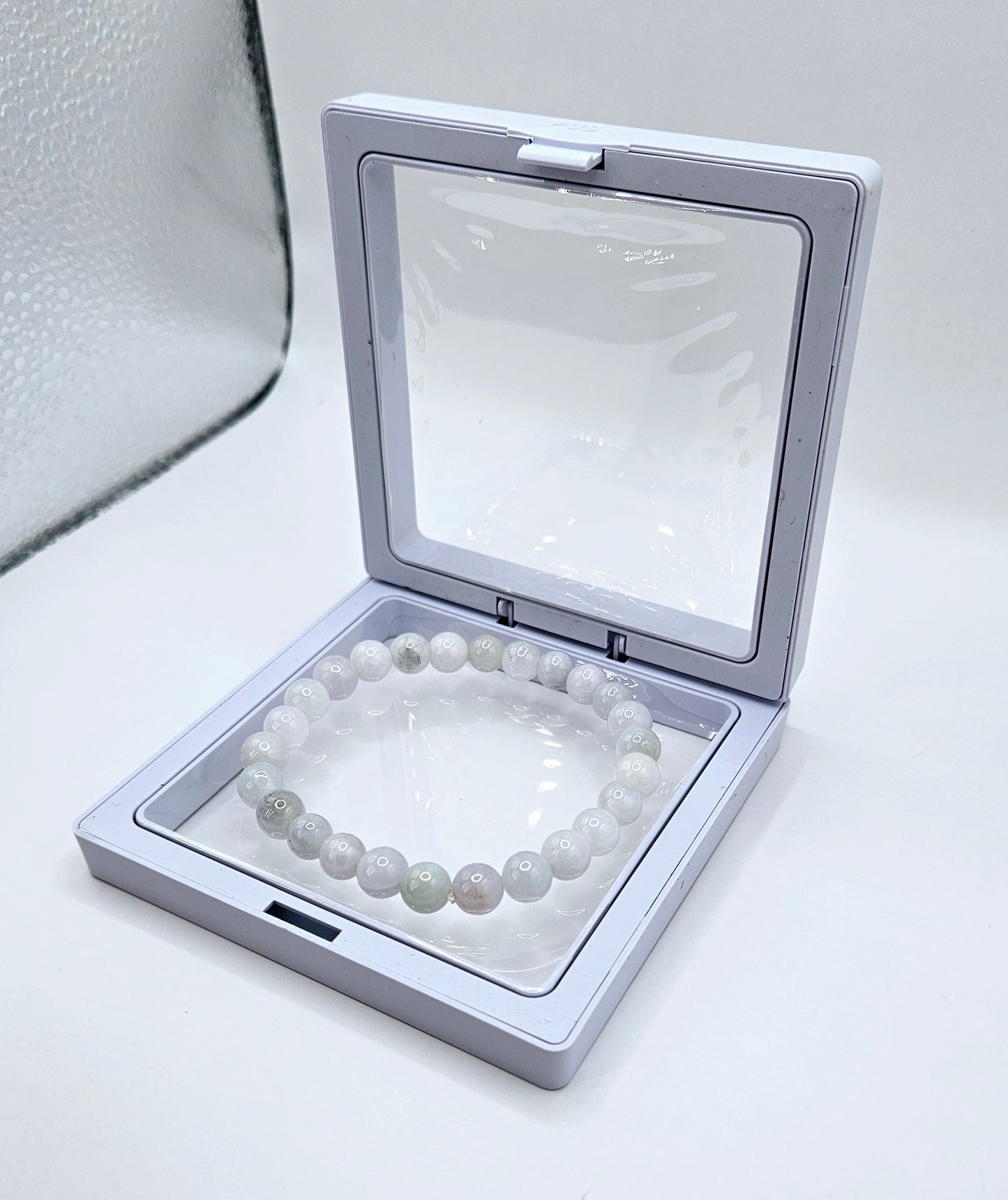 Icey Burmese Jadeite 8mm Bead Bracelet - Stone of Heaven