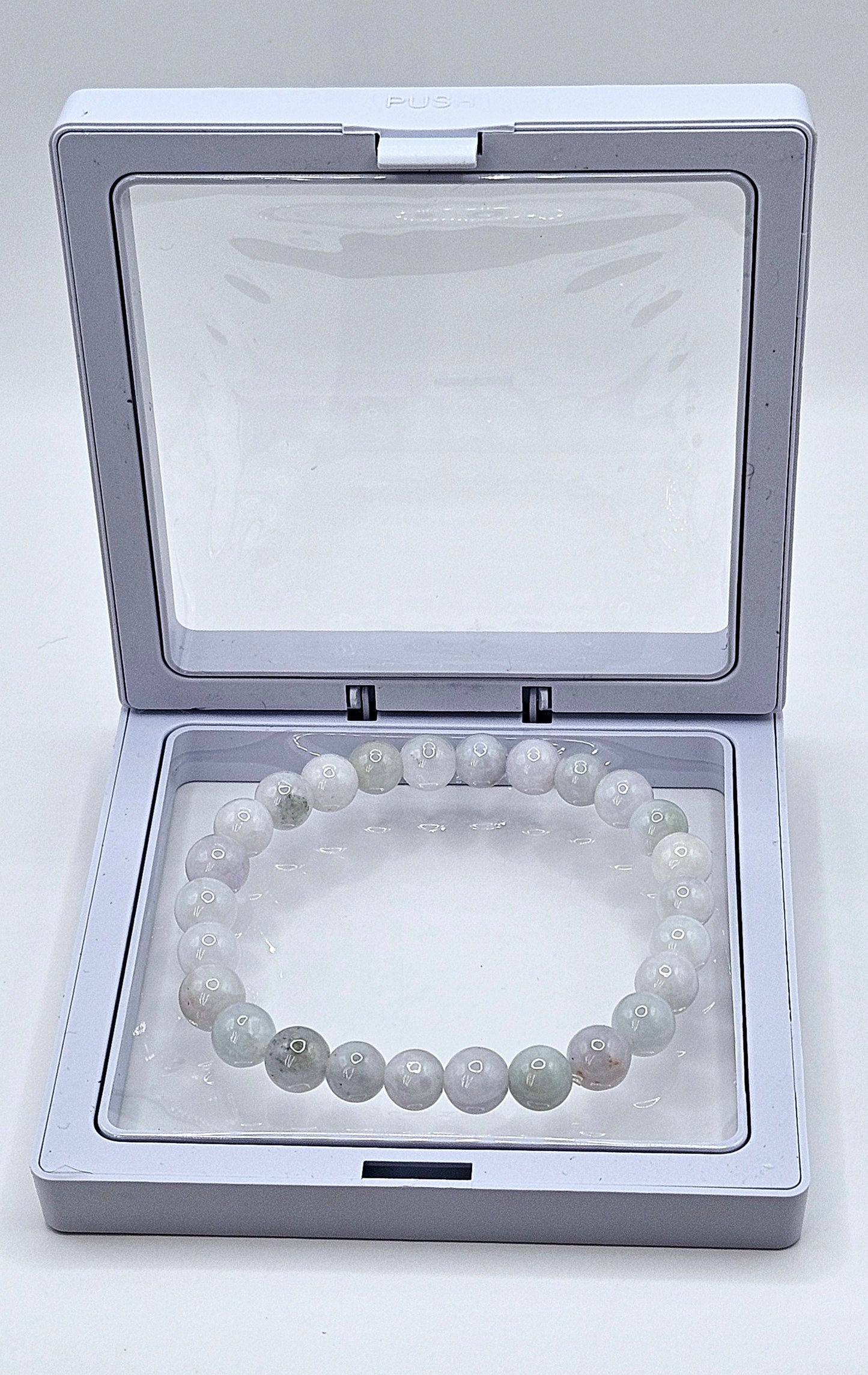 Icey Burmese Jadeite 8mm Bead Bracelet - Stone of Heaven