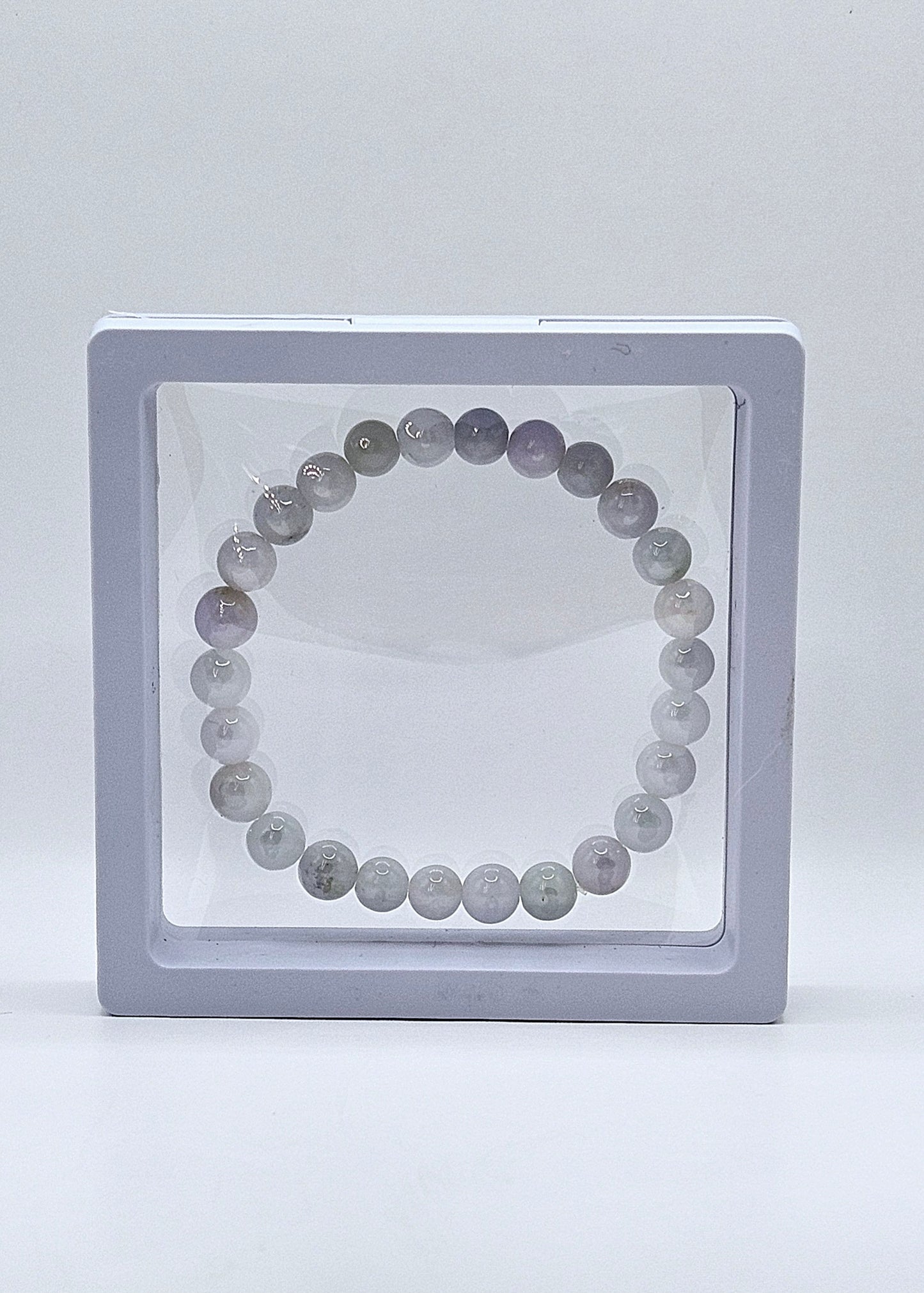 Icey Burmese Jadeite 8mm Bead Bracelet - Stone of Heaven
