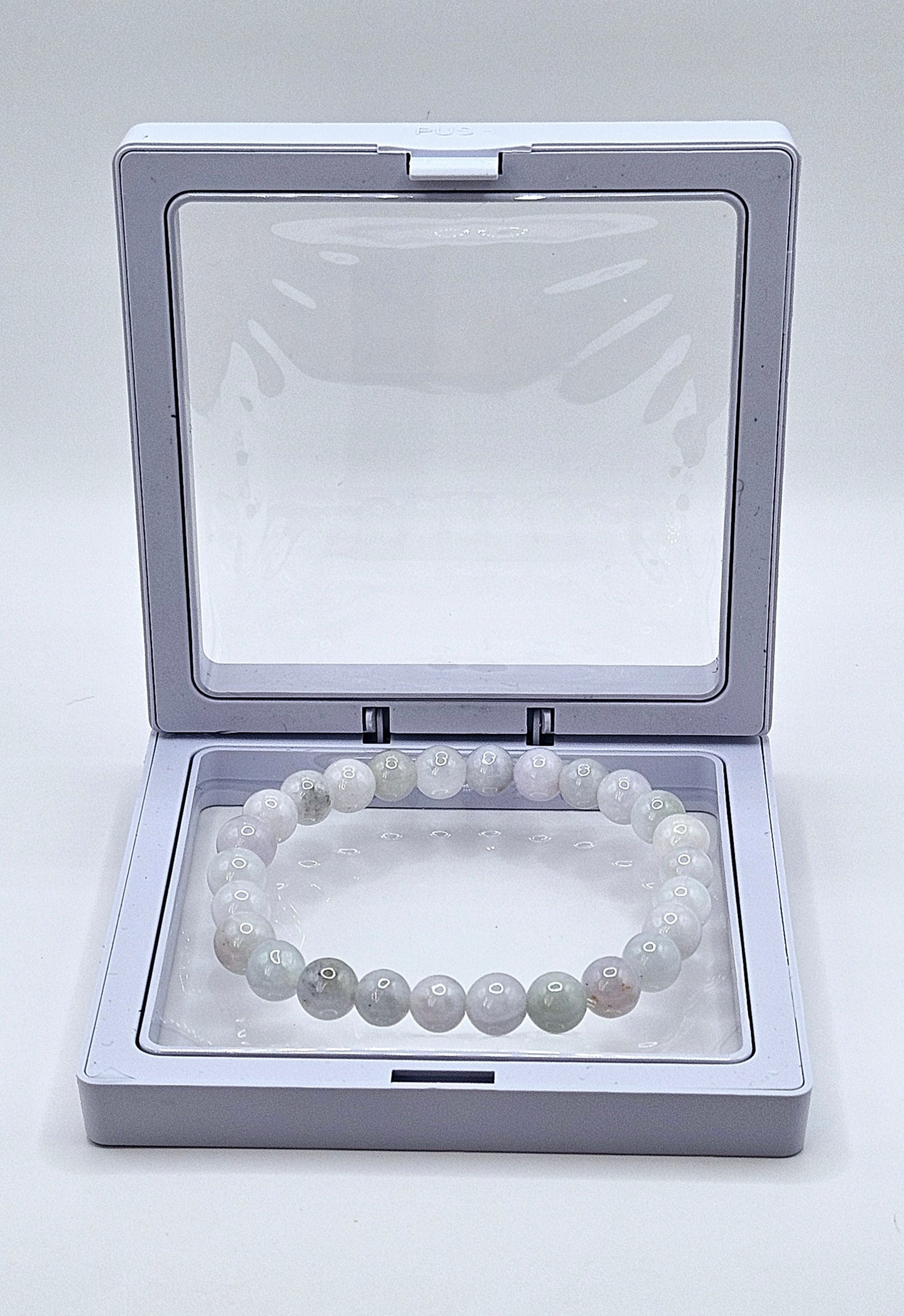Icey Burmese Jadeite 8mm Bead Bracelet - Stone of Heaven